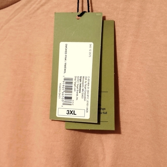 GOODFELLOW & Co. Big and Tall Perfect Tshirt, Pink, 3XL - Picture 3 of 3